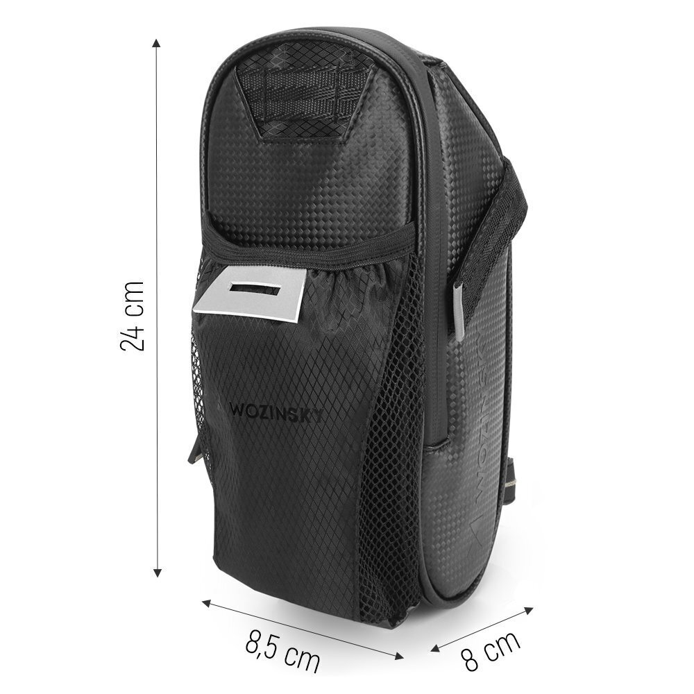 Wozinsky bicycle under the saddle bottle bag black (WBB20BK) cena un informācija | Velo somas, telefona turētāji | 220.lv