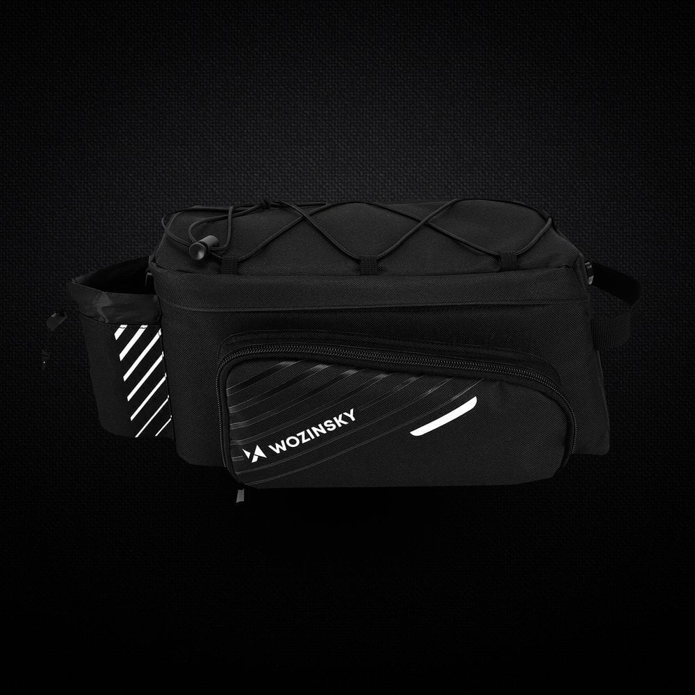 Wozinsky Bicycle Bike Pannier Bag Rear Trunk Bag with Shoulder Strap 9L black (WBB22BK) cena un informācija | Velo bagāžnieki | 220.lv