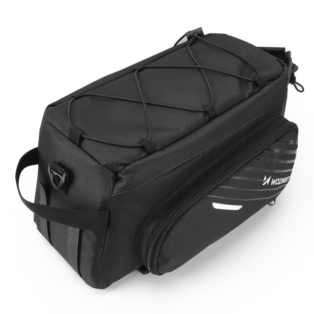 Wozinsky Bicycle Bike Pannier Bag Rear Trunk Bag with Shoulder Strap 9L black (WBB22BK) cena un informācija | Velo bagāžnieki | 220.lv