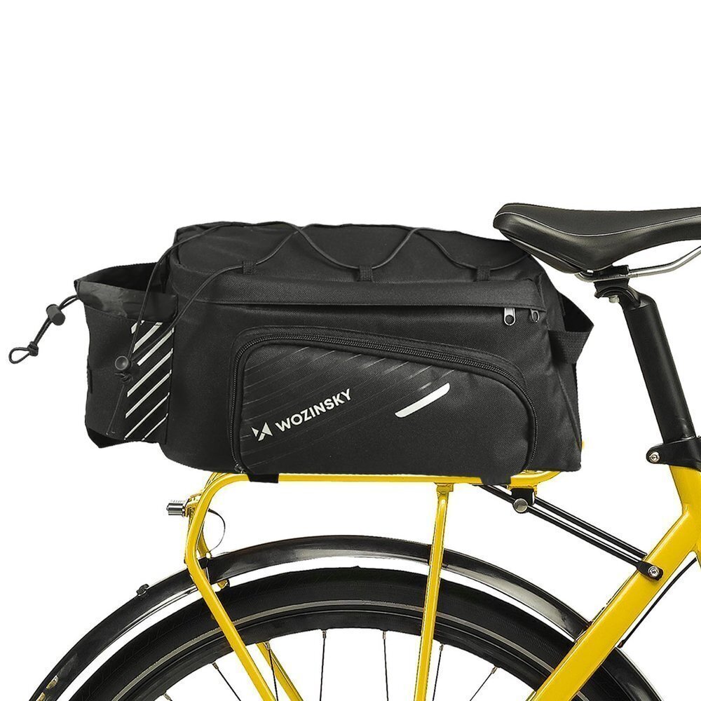 Wozinsky Bicycle Bike Pannier Bag Rear Trunk Bag with Shoulder Strap 9L black (WBB22BK) cena un informācija | Velo bagāžnieki | 220.lv