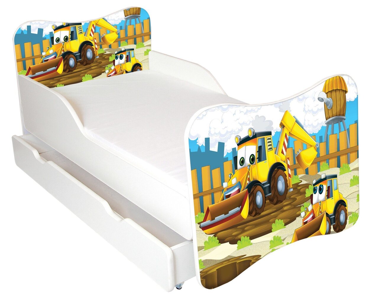 Gulta ar matraci un veļas kasti Ami 38, 140x70 cm цена и информация | Bērnu gultas | 220.lv