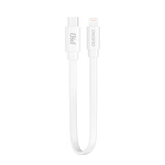 Dudao short USB Type C cable - Lightning 65 W 28 cm Power Delivery white (L6XE white) цена и информация | Кабели для телефонов | 220.lv