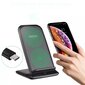 Choetech Qi 15W wireless charger for phone headphones black (T555-F) cena un informācija | Lādētāji un adapteri | 220.lv