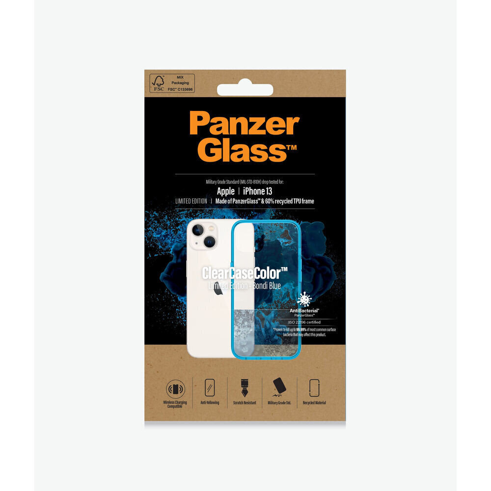 Pārvietojams Pārsegs Panzer Glass Bondi IPHONE 13 Zils Caurspīdīgs цена и информация | Telefonu vāciņi, maciņi | 220.lv