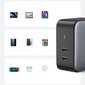 Ugreen travel wall charger 2x USB Type C 100W Power Delivery gray (50327) cena un informācija | Lādētāji un adapteri | 220.lv