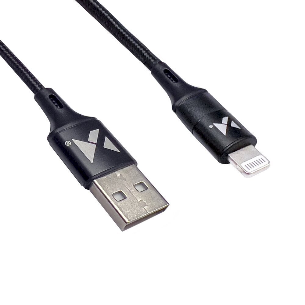 Wozinsky cable USB - Lightning 2,4A 1m black (WUC-L1B) цена и информация | Savienotājkabeļi | 220.lv