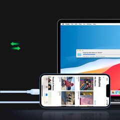 Быстрая зарядка Ugreen USB Type C - кабель Lightning (сертификат MFI) чип C94 Power Delivery, 1 м, синяя (US387 20313) цена и информация | Кабели для телефонов | 220.lv