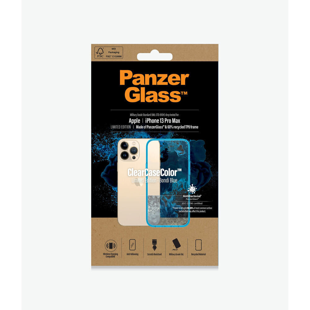 Pārvietojams Pārsegs Panzer Glass Bondi Blue IPHONE 13 PRO MAX Zils Caurspīdīgs cena un informācija | Telefonu vāciņi, maciņi | 220.lv