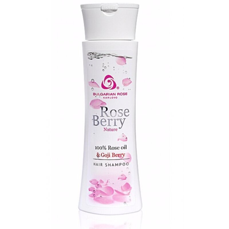 Matu šampūns Rose Berry Nature ar 100% dabīgo rožu eļļu & godži ogu ekstraktu, 200 ml cena un informācija | Šampūni | 220.lv