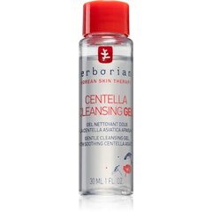 Sejas mazgāšanas līdzeklis Erborian Centella Cleansing Gel, 30 ml cena un informācija | Sejas ādas kopšana | 220.lv