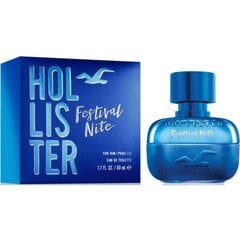 Parfimērijas ūdens Festival Nite for Him Hollister EDT: Tilpums - 100 ml cena un informācija | Vīriešu smaržas | 220.lv