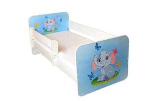 Детская кровать с матрасом и съемным барьером Ami 25, 140x70 см цена и информация | Детские кровати | 220.lv