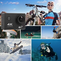 Спортивная камера Riff SPK-1 Ultra HD 4K 16Mpix, розовая цена и информация | Экшн-камеры | 220.lv