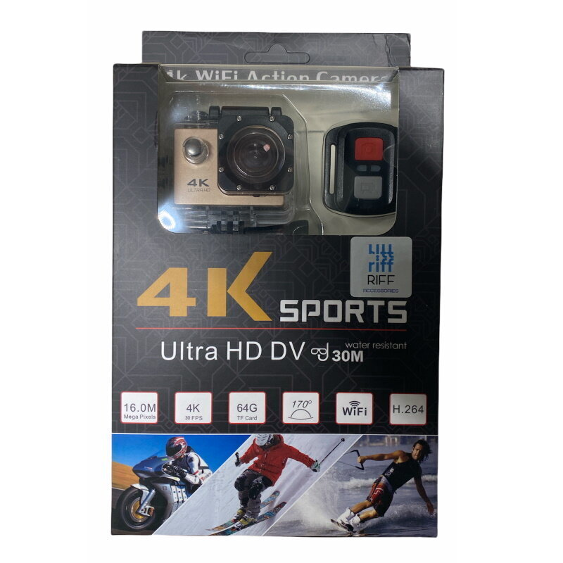 Riff SPK-1 Ultra HD 4K 16Mpix, zelta cena un informācija | Sporta kameras | 220.lv