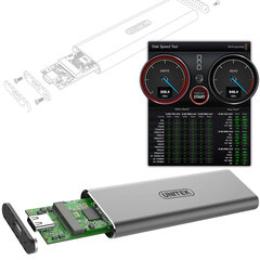 Внутренний жесткий диск Unitek S1201A, USB C цена и информация | Адаптеры и USB разветвители | 220.lv