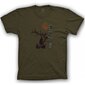 T-krekls ar īsām piedurknēm ar brieža attēlu Wildzone cena un informācija | Vīriešu T-krekli | 220.lv