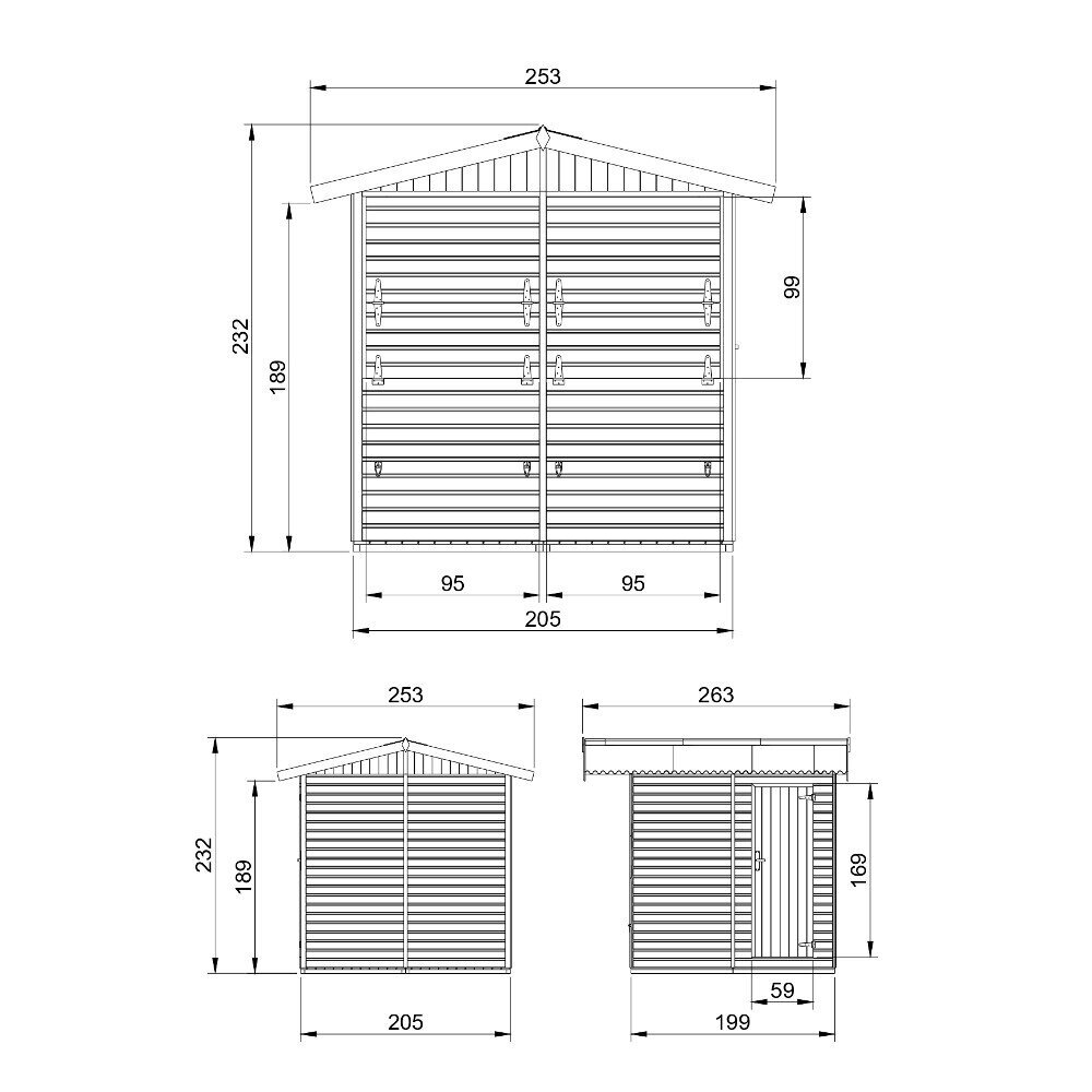 Koka kiosks Timbela M149 цена и информация | Dārza mājiņas, šķūņi, malkas nojumes | 220.lv