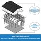 Koka dārza māja Timbela M333 + grīda цена и информация | Dārza mājiņas, šķūņi, malkas nojumes | 220.lv