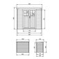 Koka dārza mājiņa Timbela M310F - A200 x 239 x 142 cm, brūna cena un informācija | Dārza mājiņas, šķūņi, malkas nojumes | 220.lv