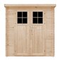 Koka dārza mājiņa Timbela M310F - A200 x 239 x 142 cm, brūna cena un informācija | Dārza mājiņas, šķūņi, malkas nojumes | 220.lv