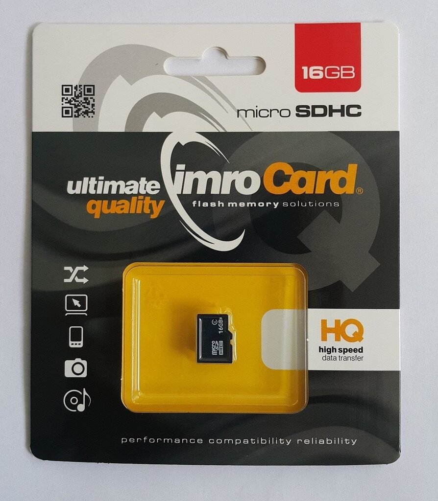 Card IMRO 4, 16GB cena un informācija | Atmiņas kartes mobilajiem telefoniem | 220.lv