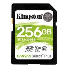 Kingston Canvas, 256GB, V30 cena un informācija | USB Atmiņas kartes | 220.lv