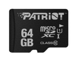 Patriot 64GB LX Series microSDXC цена и информация | Карты памяти для мобильных телефонов | 220.lv