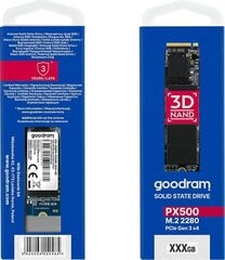GoodRam SSDPR-PX500-512-80 cena un informācija | Iekšējie cietie diski (HDD, SSD, Hybrid) | 220.lv