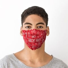 Sejas maska HO HO HO RED CHRISTMAS - liela cena un informācija | Pirmā palīdzība | 220.lv