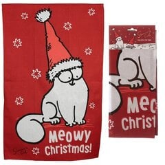 Кухонное полотенце CHRISTMAS SIMON'S CAT цена и информация | Кухонные полотенца, рукавицы, фартуки | 220.lv