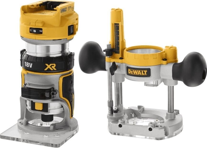 Dewalt frezarka 18V 2w1 8mm bez akumulatorów i ładowarki (DCW604N-XJ) cena un informācija | Frēzes | 220.lv