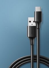 Кабель Ugreen USB - USB Type C 3A 3 м, черный (60826) цена и информация | Кабели для телефонов | 220.lv