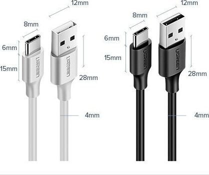 Ugreen USB - USB Type C cable 3A 3m black (60826) цена и информация | Savienotājkabeļi | 220.lv