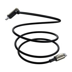 Baseus elbow USB Typ C - USB Typ C cable VOOC Quick Charge Power Delivery 100 W 5 A 1,5 m (USB 3.2 Gen 2 / 4K@60 Hz) black (CATPN-01) цена и информация | Кабели для телефонов | 220.lv