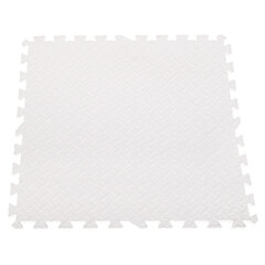 Bērnu putu paklājiņš 4 daļās, balts (60 x 60 cm) цена и информация | Ковры | 220.lv