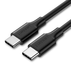 Pozłacany kabel USB-C UGREEN 1,5m czarny cena un informācija | Savienotājkabeļi | 220.lv