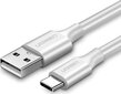 UGREEN Gold-plated USB-C cable 2m White цена и информация | Savienotājkabeļi | 220.lv