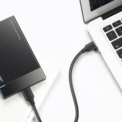 Кабель Ugreen USB 3.0 - USB Type C 2 м, 3A, черный (20884) цена и информация | Кабели для телефонов | 220.lv