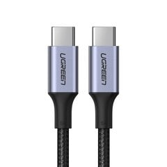 Ugreen USB Type C - USB Type C cable 5 A 100 W Power Delivery Quick Charge 3.0 FCP 480 Mbps 2 m gray (70429 US316) цена и информация | Кабели для телефонов | 220.lv