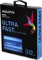 ADATA ASE800-512GU32G2-CBL cena un informācija | Iekšējie cietie diski (HDD, SSD, Hybrid) | 220.lv