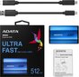ADATA ASE800-512GU32G2-CBL цена и информация | Iekšējie cietie diski (HDD, SSD, Hybrid) | 220.lv