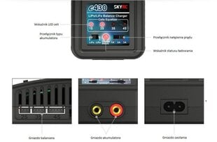 Зарядное устройство SkyRC e430 2-4S цена и информация | Запчасти для садовой техники | 220.lv