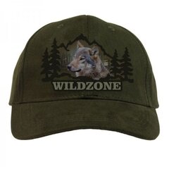 Шапка с козырьком с изображением волка Wildzone цена и информация | Мужские шарфы, шапки, перчатки | 220.lv
