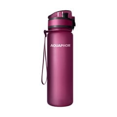 Бутылка с фильтром Aquaphor City, 500ml, вишневая цена и информация | Фляги для воды | 220.lv
