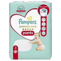 Pampers Premium Care Pants, Izmērs 3, 70 Autiņbiksītes x2 цена и информация | Подгузники | 220.lv