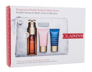 Набор средств для ухода за кожей лица Clarins Programme Double & Multi Active цена и информация | Сыворотки для лица, масла | 220.lv