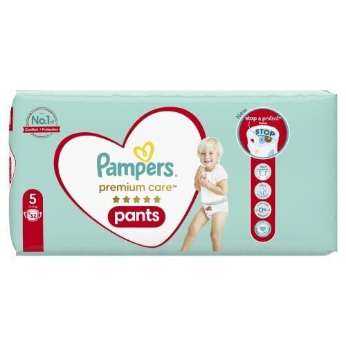 Pampers Premium Care Pants, Izmērs 5, 104 Autiņbiksītes cena un informācija | Autiņbiksītes | 220.lv