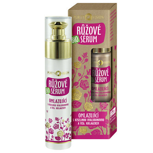 Atjaunojošs serums Purity Vision Organic Pink Serum 50 ml cena un informācija | Serumi sejai, eļļas | 220.lv