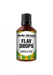Подсластительные капли Flav Drops со вкусом яблочного пирога, Body Attack, 50 мл цена и информация | Кулинарные добавки | 220.lv