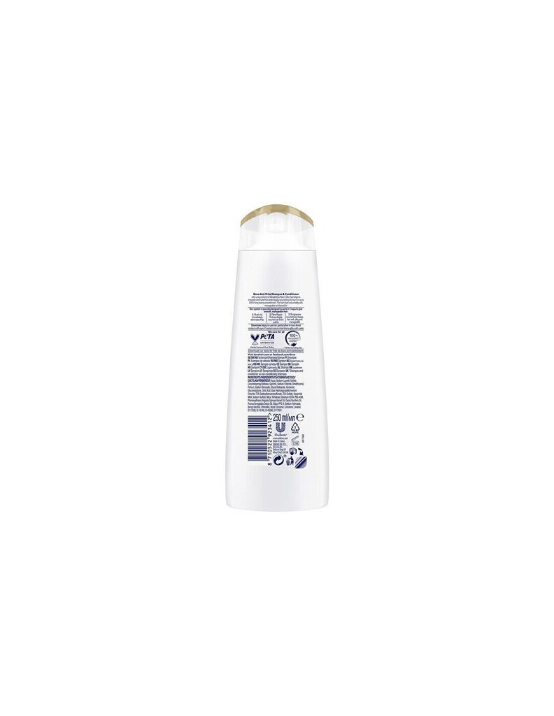 Barojošs šampūns Dove Antifrizz Hair Shampoo 400 ml cena un informācija | Šampūni | 220.lv